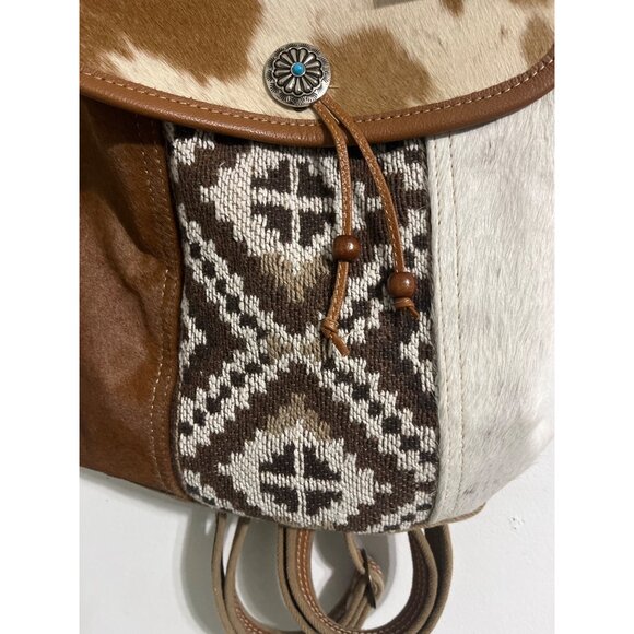 Myra Bag Elisa Conceal Carry Backpack Brown Cream main image 12
